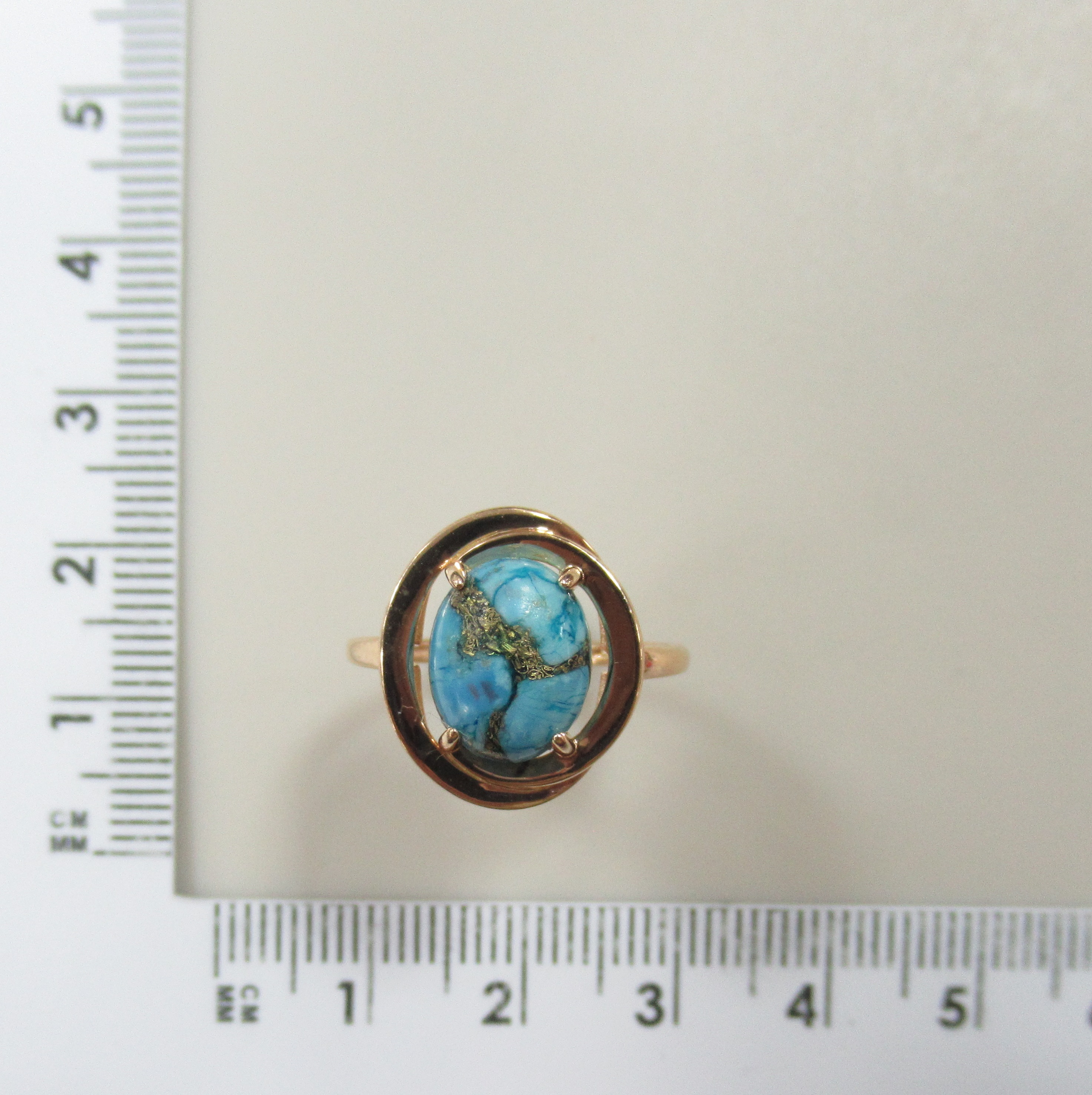 Серебряное кольцо с бирюзой